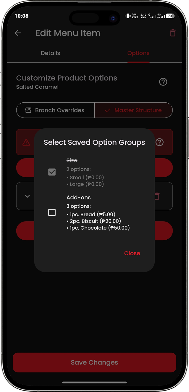 Step 4: Global Options